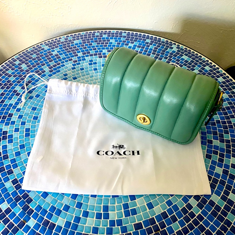 COACH
Dinky Quilted Leather Crossbody